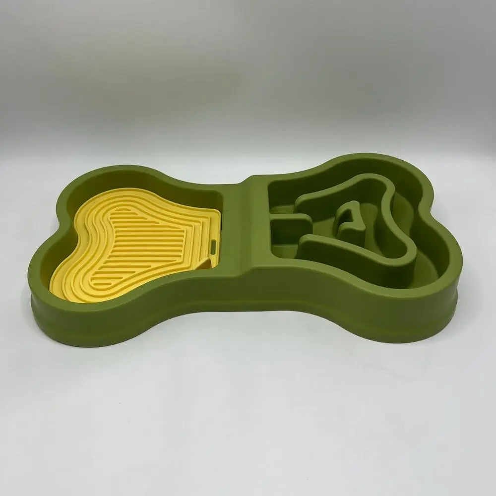 Pet Slow Feeder Bowl Anti-Choke Pet Feeding Bowl Non-Slip & Anti-Tip